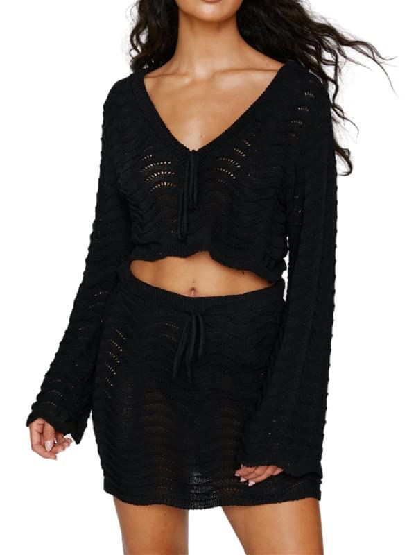 D-knitted Black