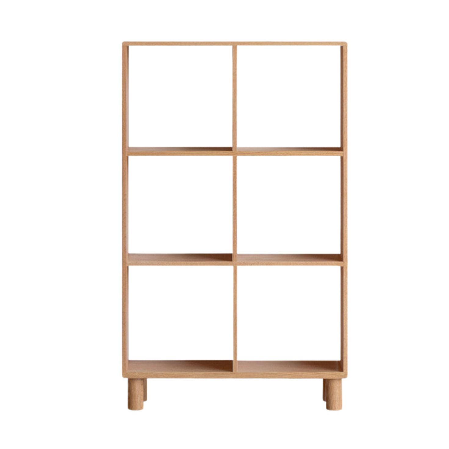 Solid Wood Bookshelf - Beech & Oak Bookcase with Free Combination - Perfect for Home Office, Living Room, and Library Storage