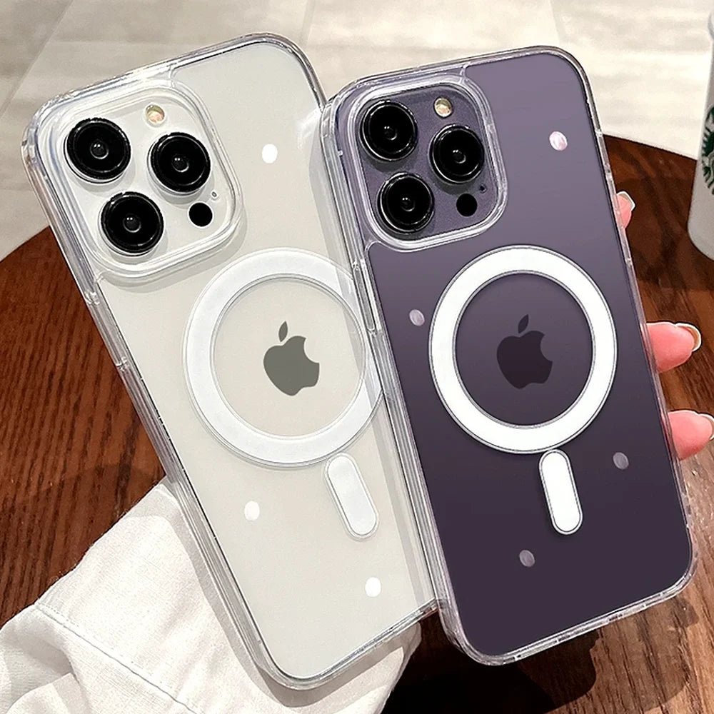 CrystalShield MagSafe iPhone Case - Ultra Clear Protective Cover with Strong Magnetic Grip for iPhone 13/14/15 Pro Max - Perfect for Everyday Use, Travel & Wireless Charging
