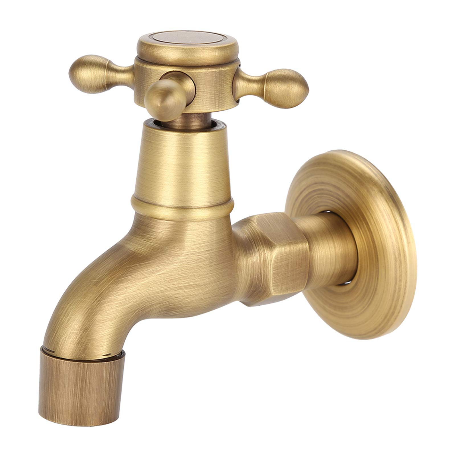 Hztyyier Mop Pool Faucet Short 12 - Wall Mounted Bathtub Faucet, Outdoor Kitchen Tap, Garden Bathroom Basin Sink Faucet for Home, RV, Campsite & Commercial Use
