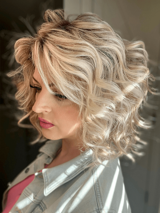 Eclat HF Synthetic Lace Front Wig with Mono Top - Natural Looking Human Hair Wig for Women | Perfect for Daily Wear, Cosplay & Special Occasions