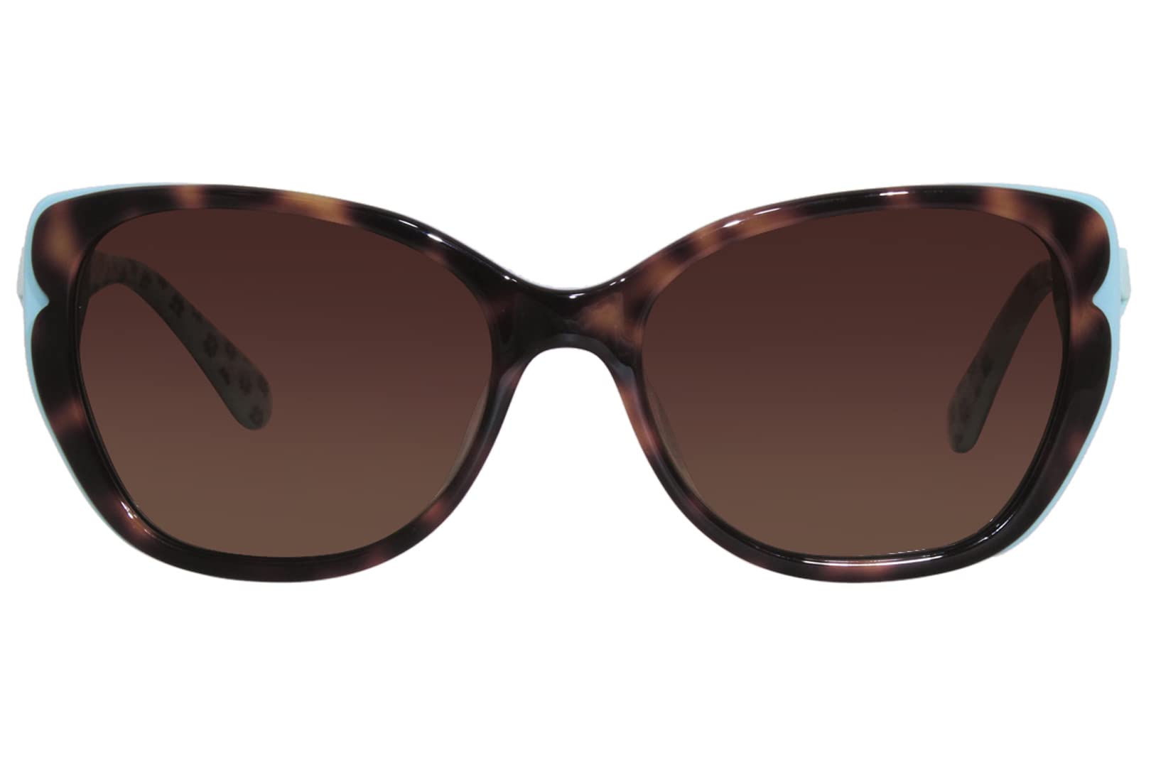 Kate Spade New York Women's Augusta Polarized Square Sunglasses - Havana Green, 54mm Lens, 17mm Bridge | UV Protection & Glare Reduction for Driving, Beach & Outdoor Activities
