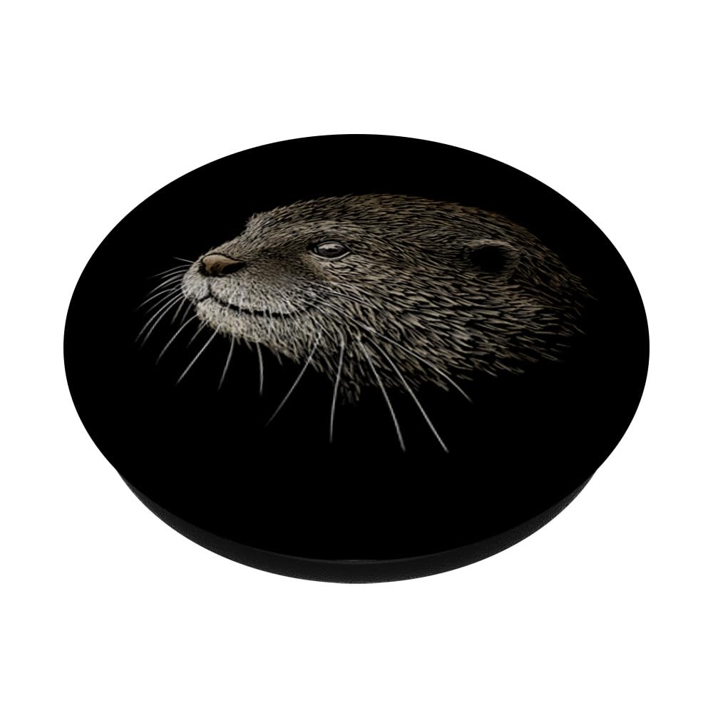 Otter Drawing PopGrip - Adhesive Phone Grip for Artists & Fans