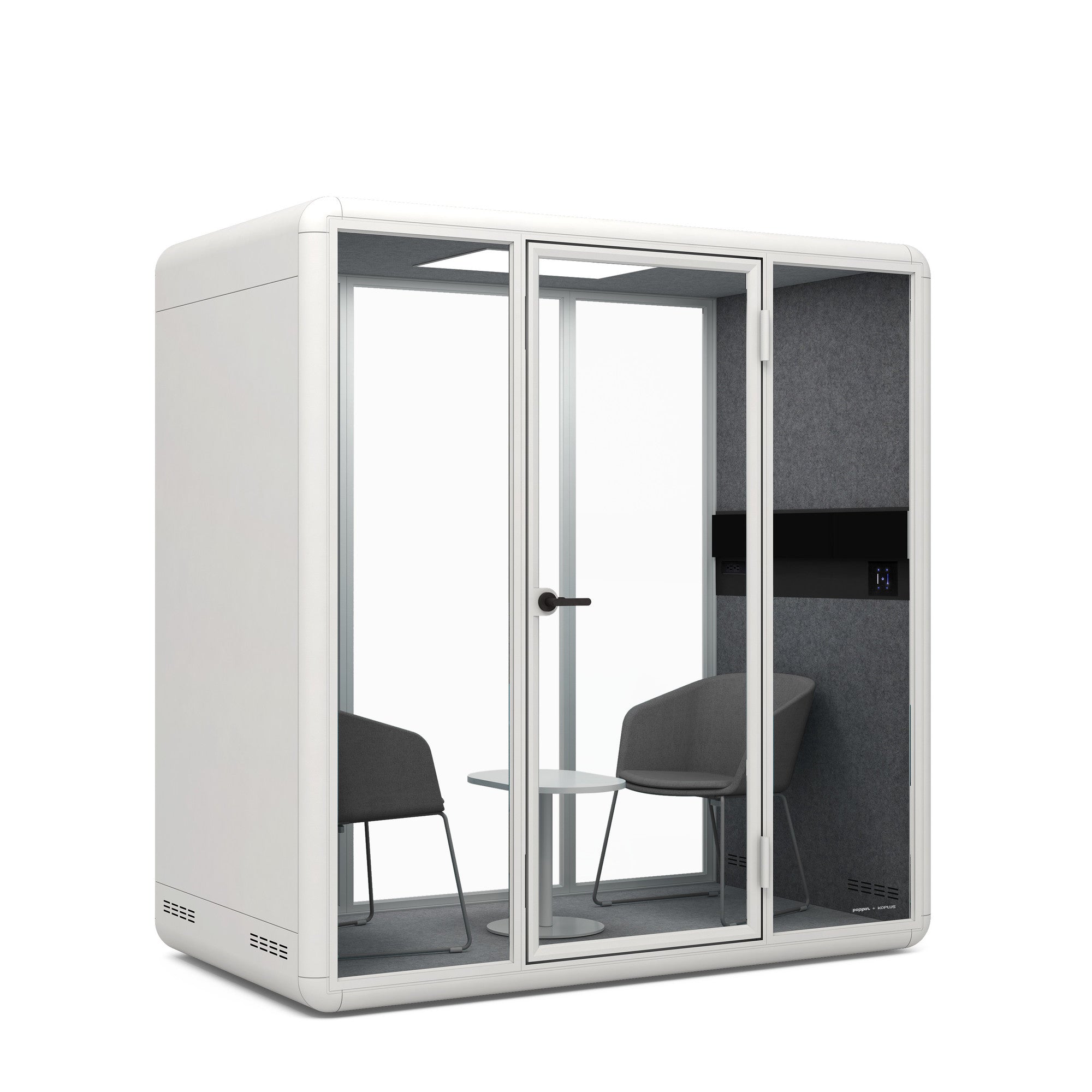 Pitch Sled Chairs with Tucker Side Table Set - Modern Outdoor Patio Furniture for Backyard, Poolside & Garden Relaxation