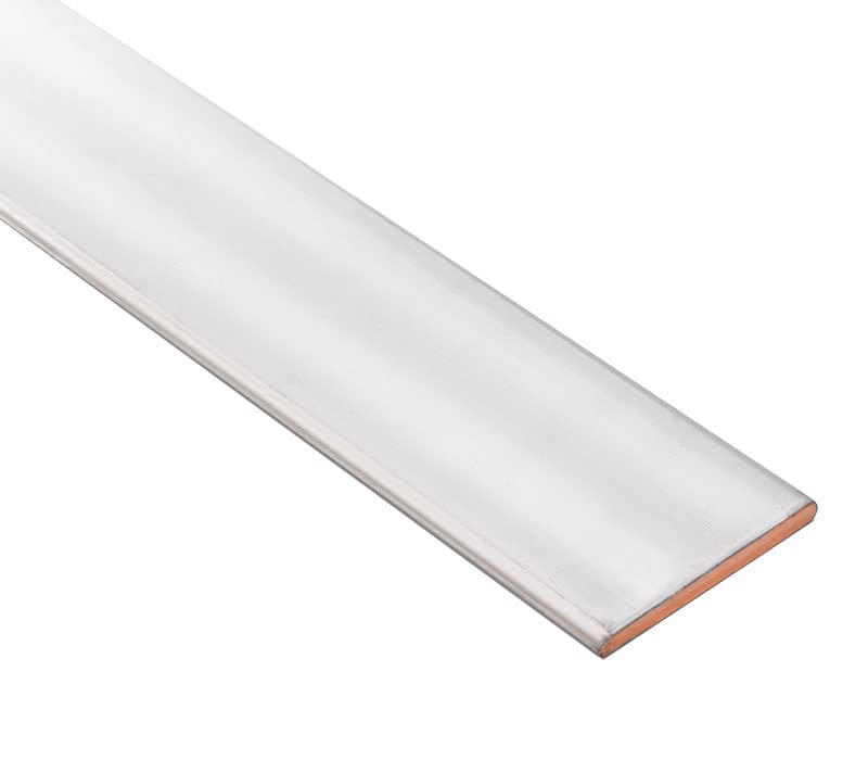 High-Conductivity Tinned Copper Flat Bar 8mm x 30mm x 1000mm - Premium Tinned Copper Bus Bar for Heavy Current Electrical Applications - Ideal for Power Distribution, Solar Panels, and Industrial Electrical Systems