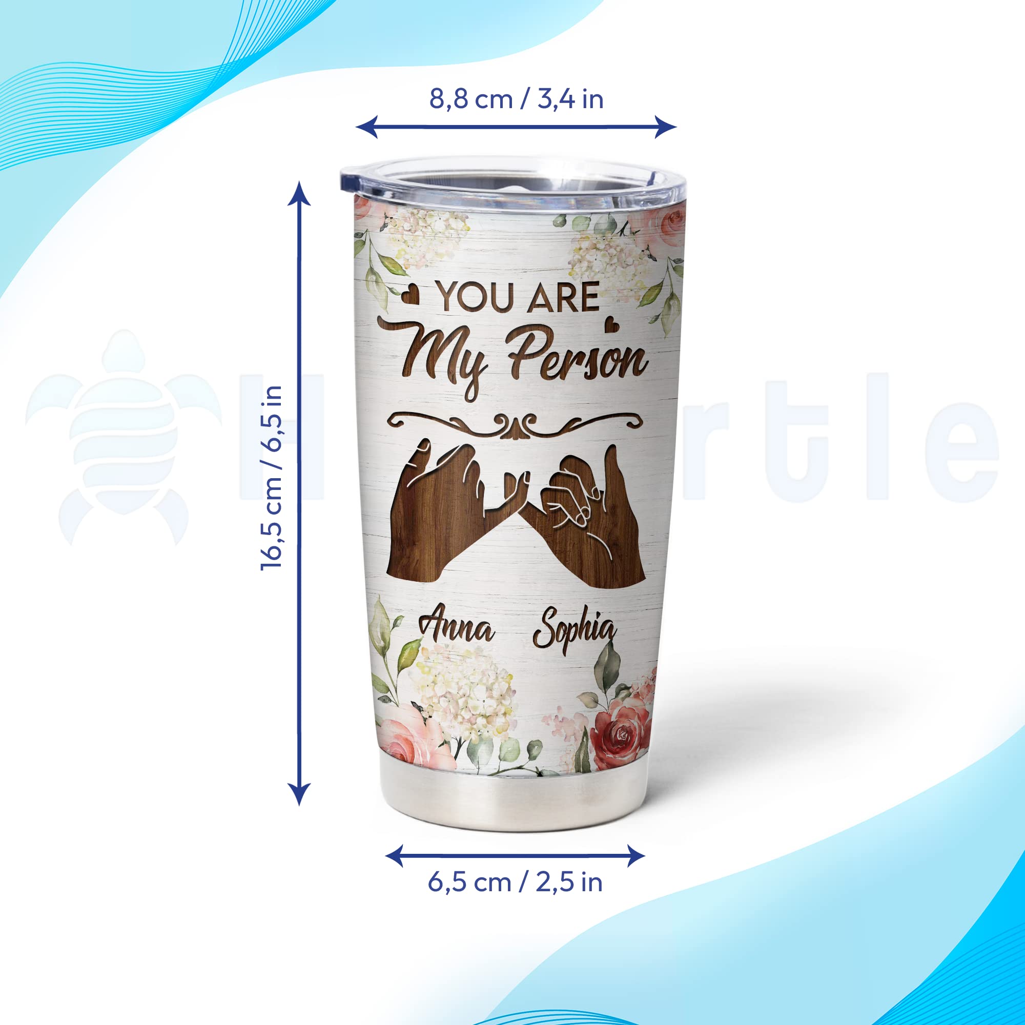 Personalized 'To My Besties' 20oz Stainless Steel Tumbler - Custom Engraved Best Friend Gift for Sister, Birthday, Thanksgiving & Christmas - Perfect for Coffee, Tea & Daily Hydration