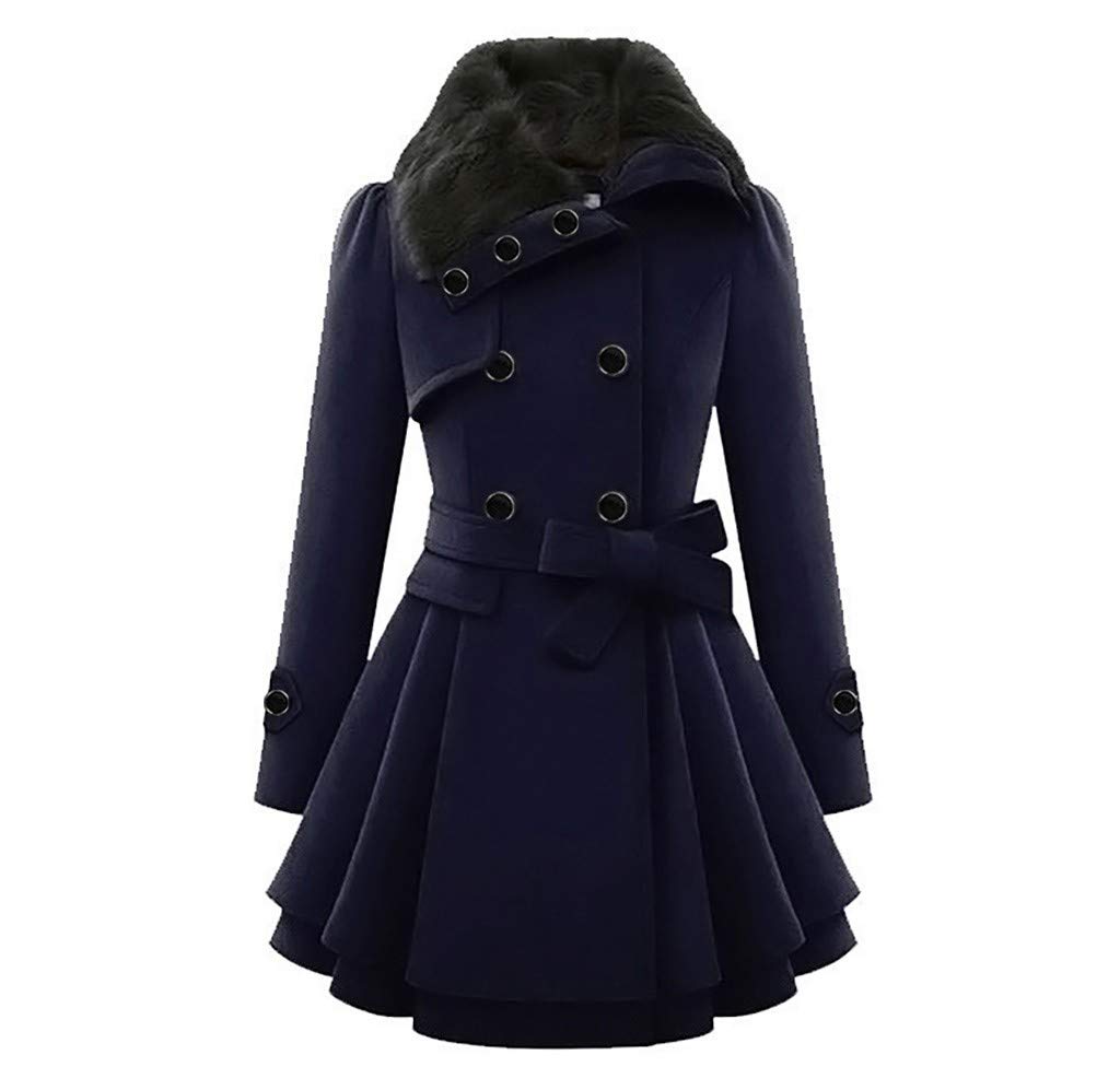 Women's Asymmetrical Button Windbreaker Jacket - Stylish Warm Cloak Coat for Fall Outfits | Perfect for Outdoor Activities, Travel & Casual Wear