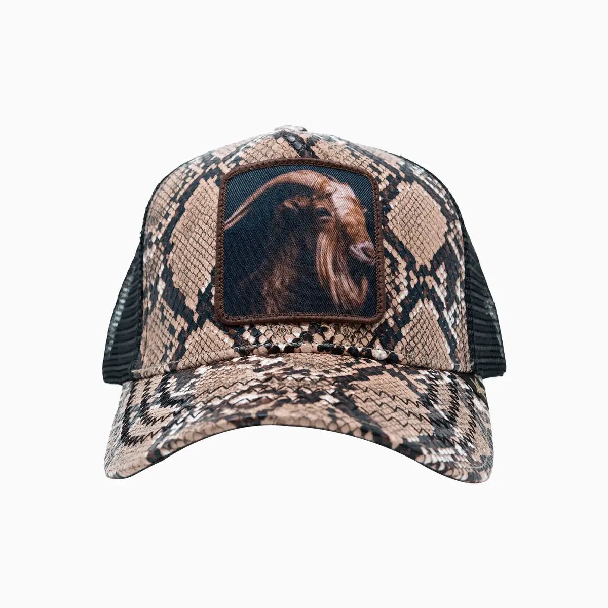 Premium Goat Brown Leather Trucker Hat for Men & Women - Vintage Distressed Style - Perfect for Outdoor Adventures, Road Trips & Casual Wear