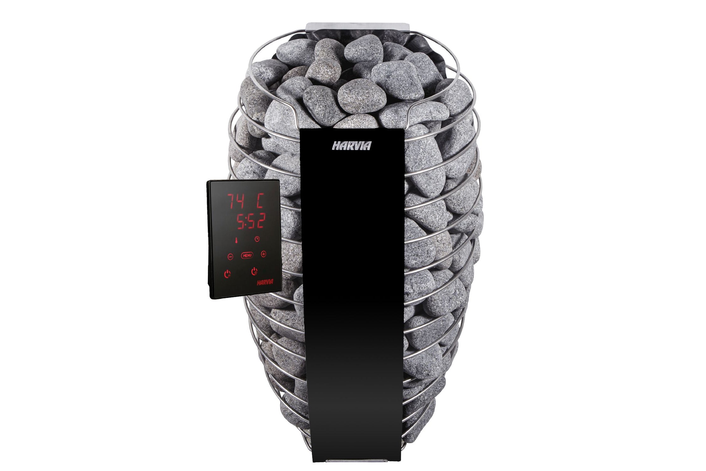 Harvia Spirit Electric Sauna Heater with Xenio WiFi Control - Smart Home Spa & Wellness Solution for Indoor Sauna Rooms