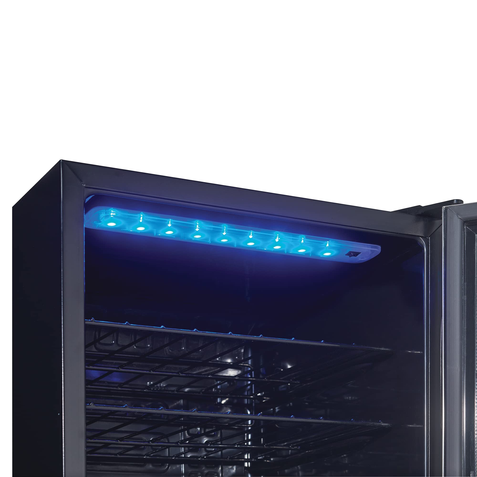 Danby DWC036A1BSSDB-6 3.3 Cu. Ft. Freestanding Wine Cooler - 36 Bottle Capacity Single Zone Refrigerator with Glass Door | Stainless Steel Wine Fridge for Kitchen, Home Bar, Restaurant & Office Use