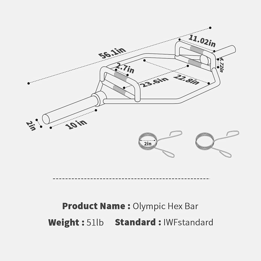 Olympic Hex Bar 56