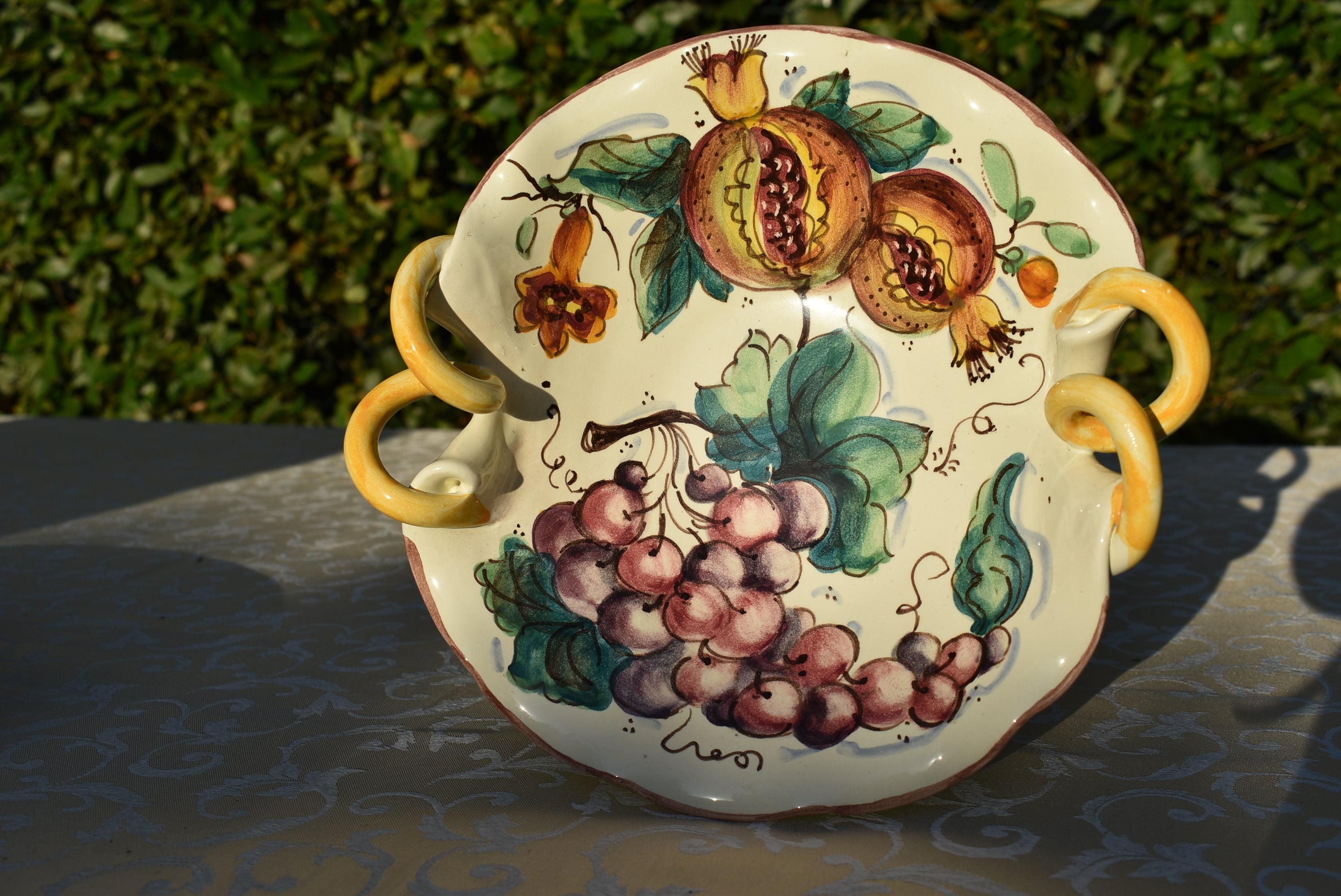 Ceramic Centerpiece Bowl - Elegant Home Decor for Dining Table, Coffee Table, or Wedding Decor - Perfect for Fruits, Candles, and Floral Arrangements