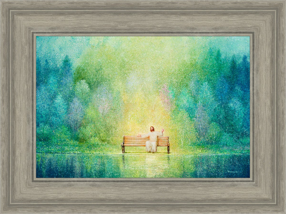 Come Unto Me and I Will Give You Rest - Inspirational Christian Wall Art for Home Decor & Church - Perfect for Bedroom, Living Room & Office