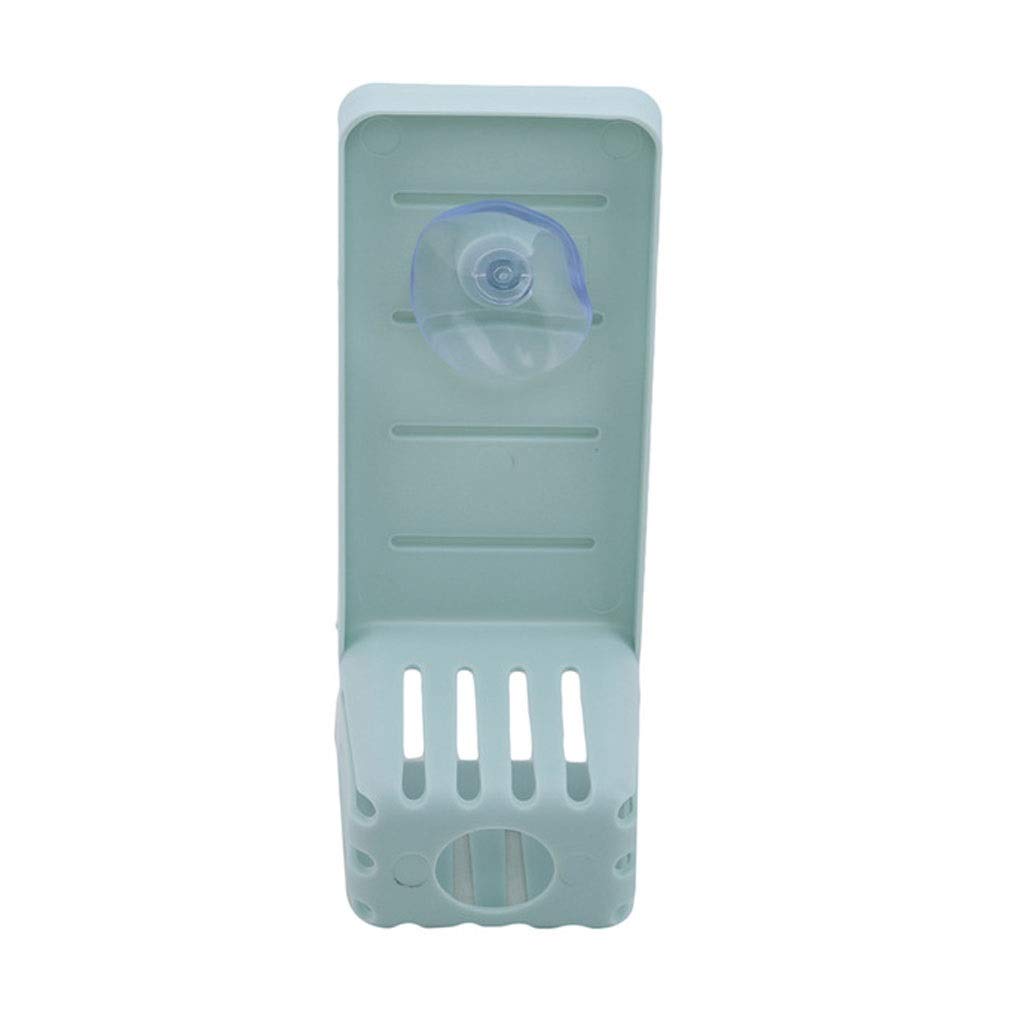 XJJZS Kitchen Sponge Holder with Suction Cups - Sink Organizer for Sponges, Brushes & Cleaning Tools - Durable Drain Shelf for Kitchen & Bathroom Storage