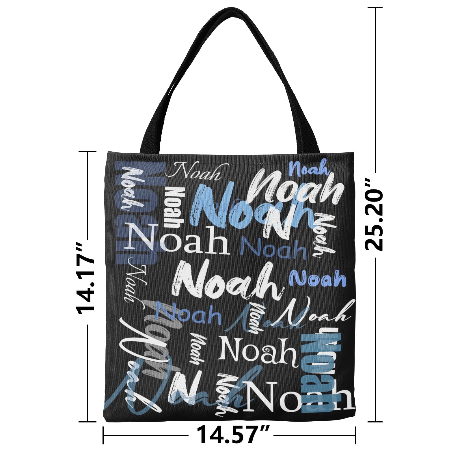 Custom Personalized Tote Bags for Women - Monogrammed Name Tote Bag Gift for Birthday, Christmas & Valentine's Day - Perfect for Shopping, Beach & Everyday Use
