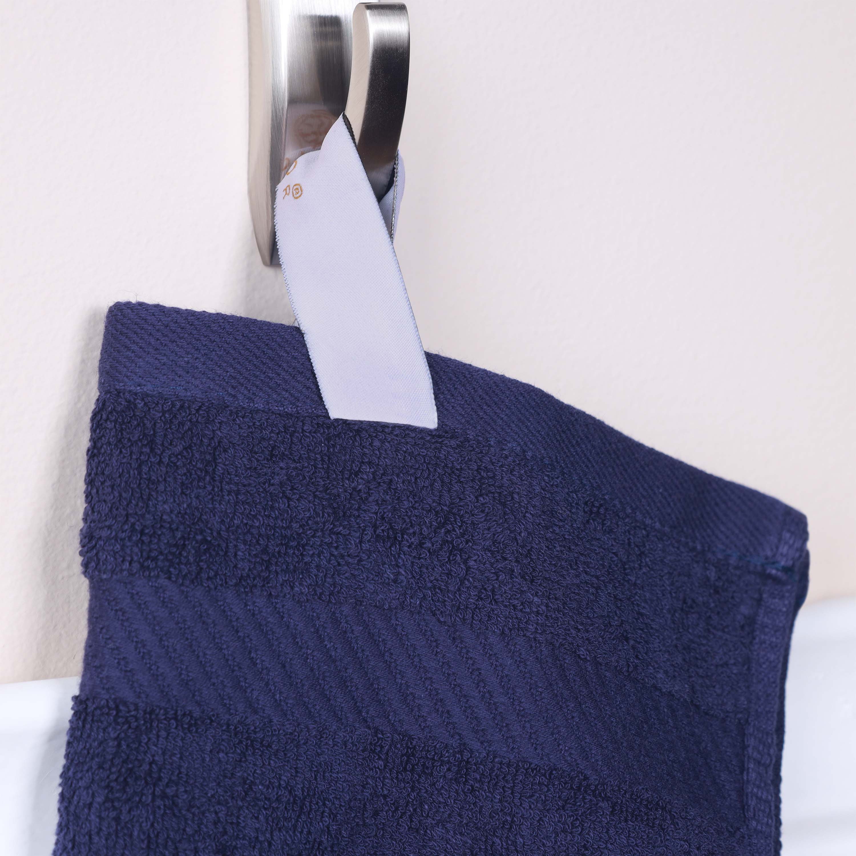 Premium 6-Piece Egyptian Cotton Towel Set with Elegant Dobby Border - Ultra Soft & Absorbent Bath Towels for Spa, Hotel, or Luxury Home Use