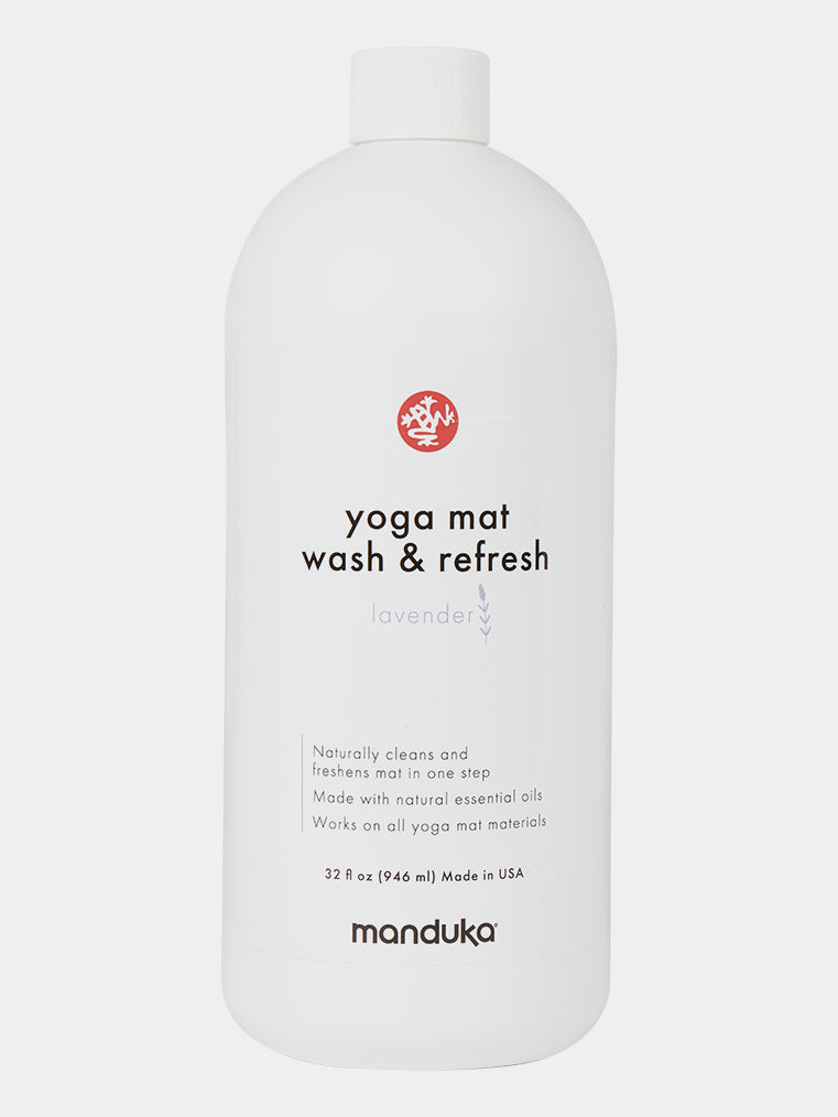 Manduka Yoga Mat Cleaner & Refresher - 32 oz Lavender Scent for Deep Cleaning & Odor Removal - Perfect for Home, Studio & Travel Use