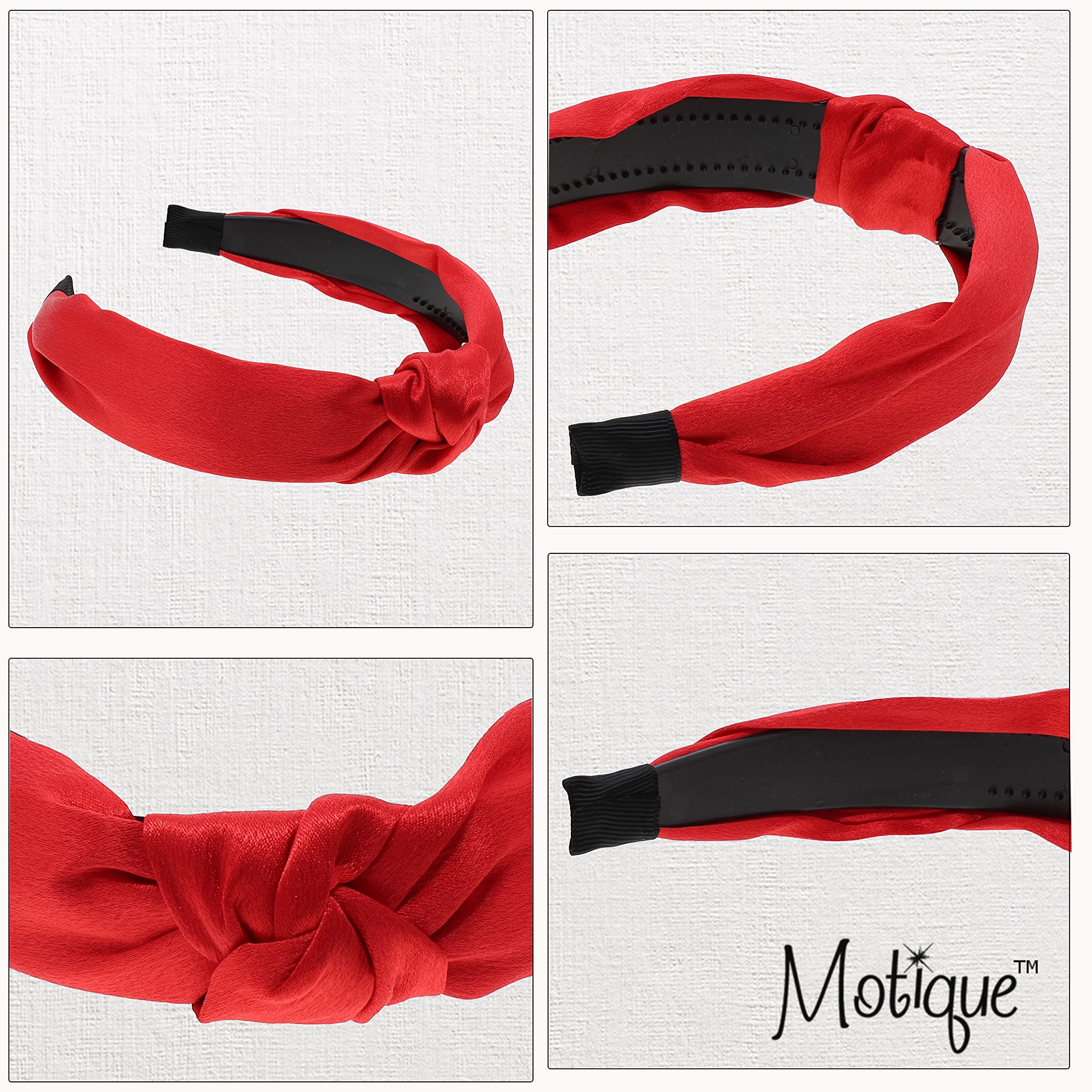 Satin Knot Headband for Women - Shimmer White Hair Accessory for Elegant Styling and Special Occasions