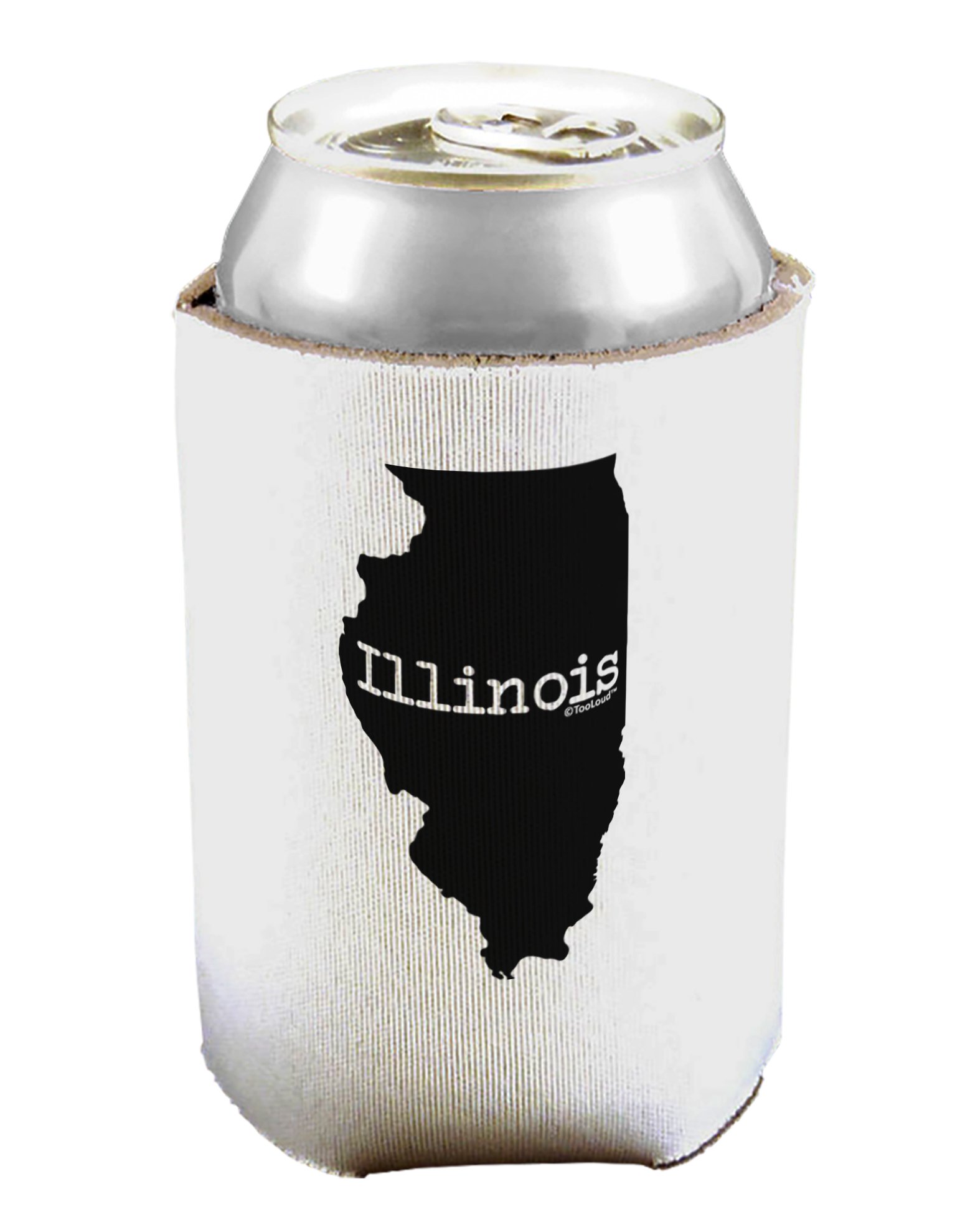 TOOLOUD Illinois USA State Shape Can & Bottle Insulator Cooler - 2 Pack Set | Keep Drinks Cold for Outdoor Activities, BBQs, and Tailgating Parties