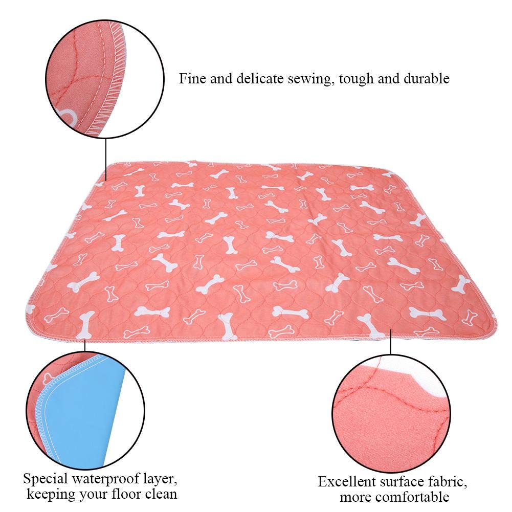 Washable Pet Pee Pads - Waterproof Dog & Cat Urine Mat (70x80cm) for Training & Bed Protection