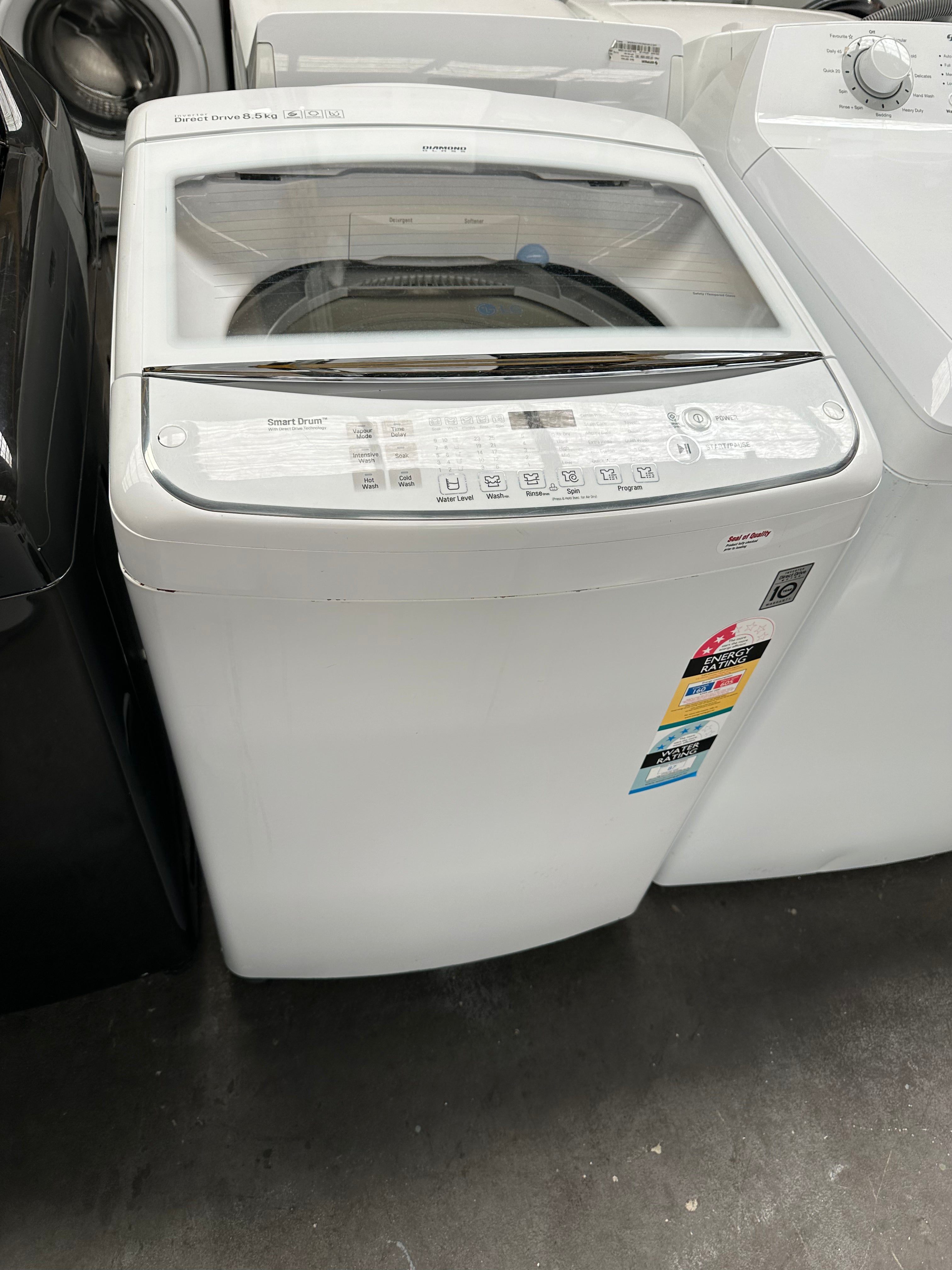 LG 8.5kg Direct Drive Top Load Washing Machine [Certified Refurbished] - Perfect for Small Apartments & Laundry Rooms