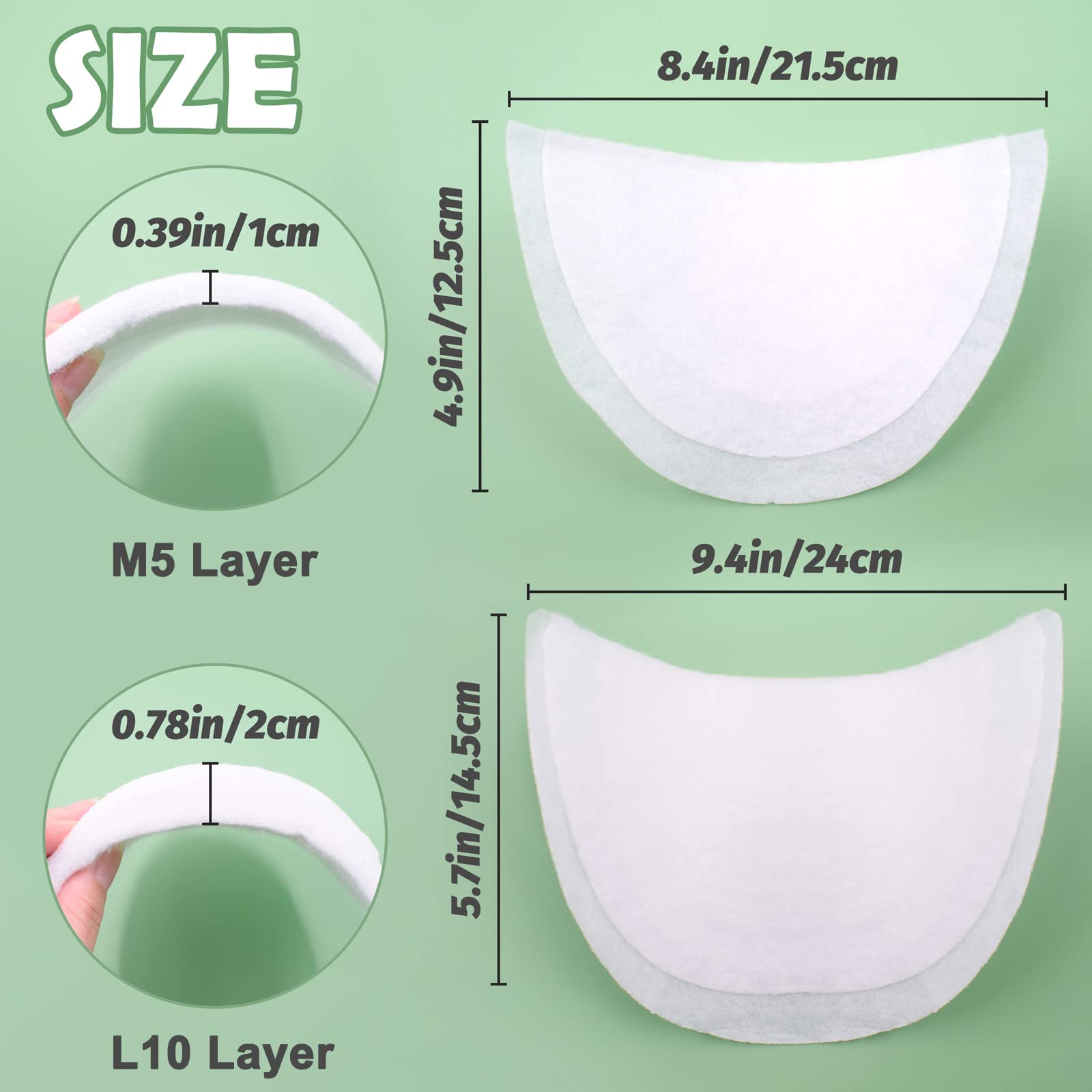 2 Pairs White Cotton Shoulder Pads for Women - Sewing Padded Shoulder Pads for Tops, Blouses, Knitwear, Blazers & Jackets - DIY Sewing Accessories for Professional Tailoring & Clothing Alterations