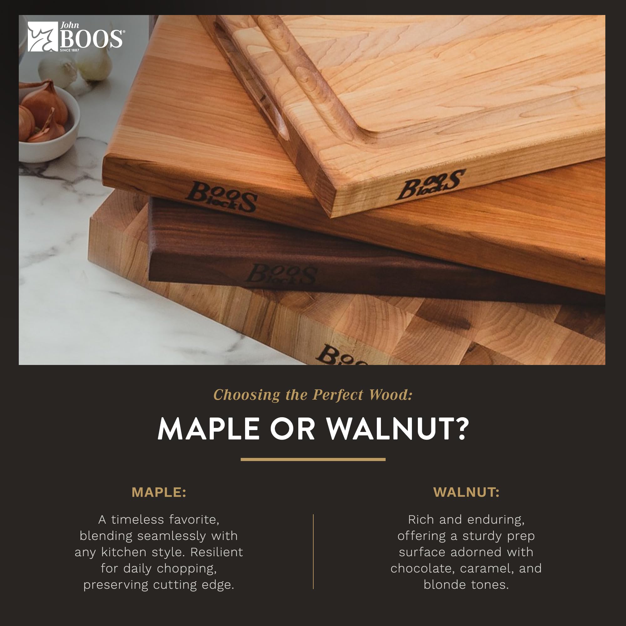 Premium John Boos Maple Wood Cutting Board - 20