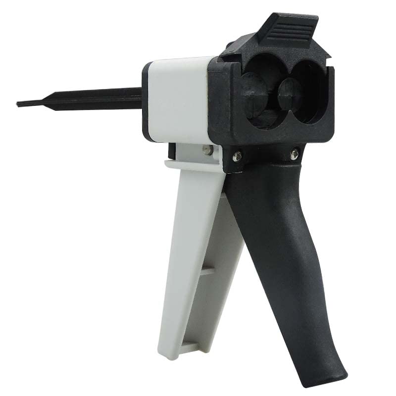 1PC Universal Dental Impression Mixing Gun - AB Dispenser for Silicone Rubber & Caulking (1:1 & 1:2 Ratio) 50ml Dental Tool - Black | Professional Dental Equipment for Dentists & Labs | Perfect for Crowns, Bridges & Implant Procedures