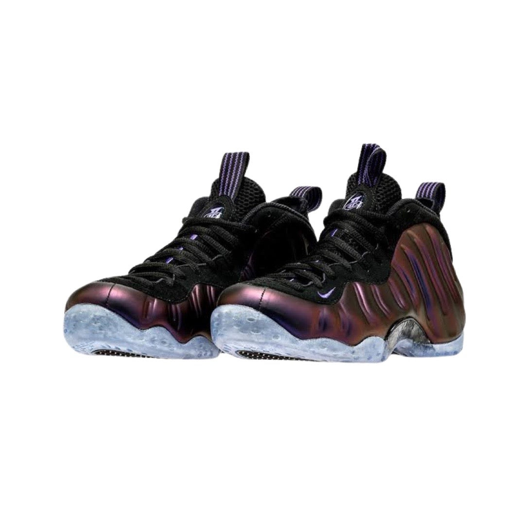 Nike Air Foamposite Pro Basketball Shoes - Eggplant Purple/Rugged Orange/Black | High-Performance Cushioning for Court Play & Streetwear Fashion