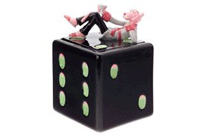 Pink Panther Cookie Jar - Vintage Ceramic Cookie Storage Container with Lid - Perfect for Kitchen, Dining Room, and Gift Giving