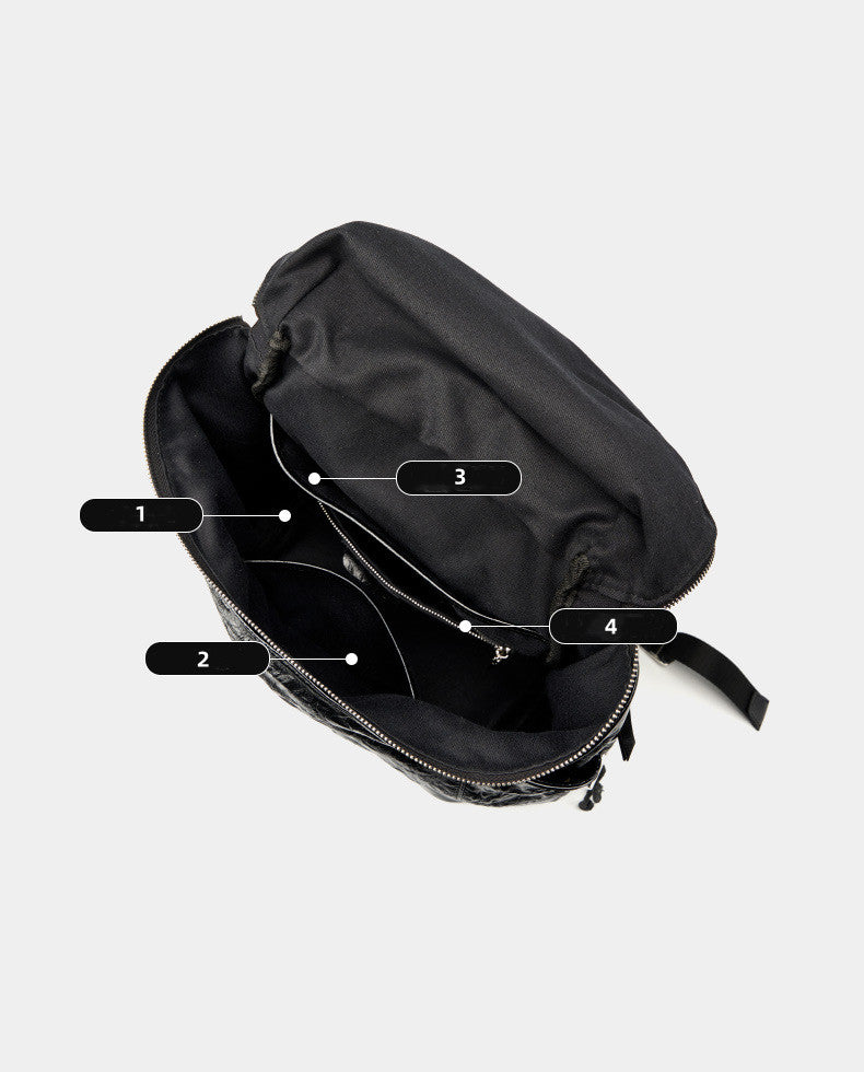 Stylish & Durable Leather Backpack for Women & Men - Perfect for Travel, Work & College - Water-Resistant & Spacious Design