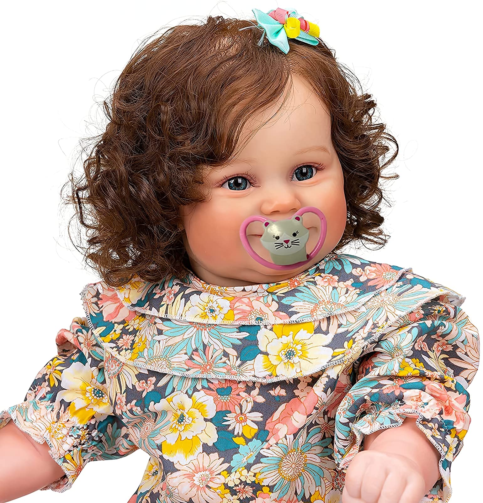 TERABITHIA 24 Inch Realistic Reborn Baby Doll - Lifelike Weighted Soft Body, Flexible Limbs, Collectible Art Doll for Girls | Perfect Birthday Gift, Nursery Decoration & Pretend Play Companion