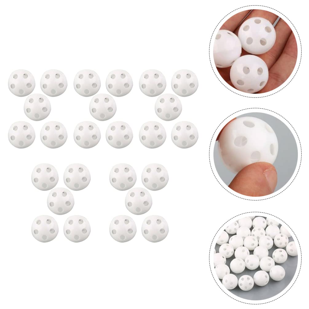 50pcs White Plastic Noise Maker Rattles for Baby Dolls & Dog Toys - DIY Craft Replacement Squeakers, Hotfix Tool Insert - Perfect for Newborn Sensory Play, Pet Enrichment & Wooden Toy Repair