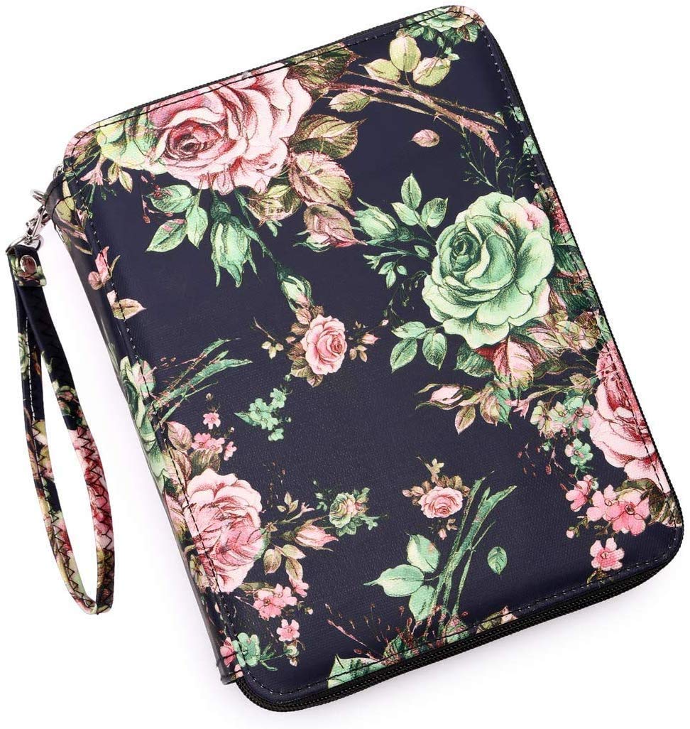 YOUNGCOL 120-Slot Colored Pencil Case - Flower Design for Artists & Students