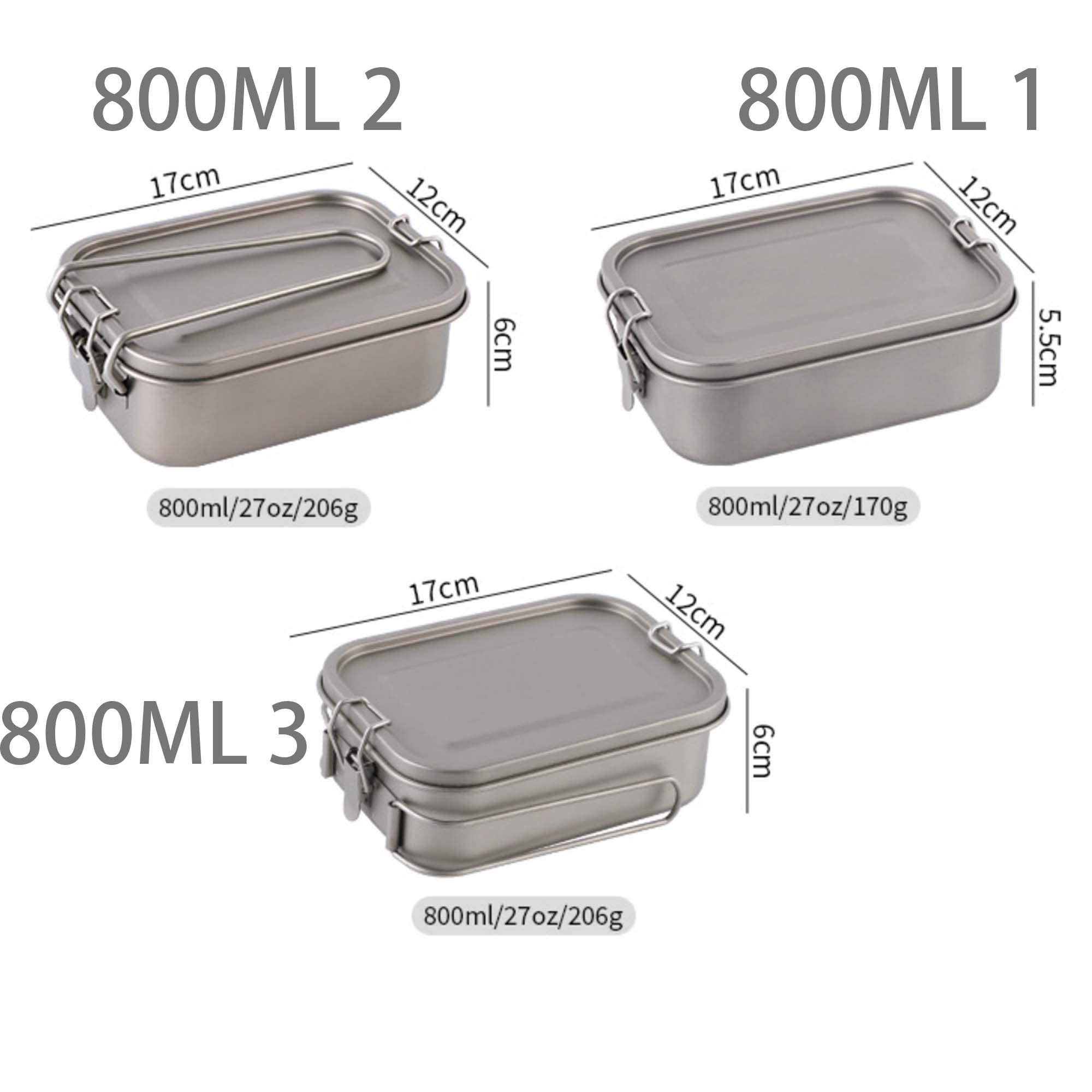 Premium Pure Titanium Single Layer Lunch Box - Lightweight & Durable for Camping, Hiking, Picnics & Outdoor Adventures | Portable Meal Container for Work, School & Travel