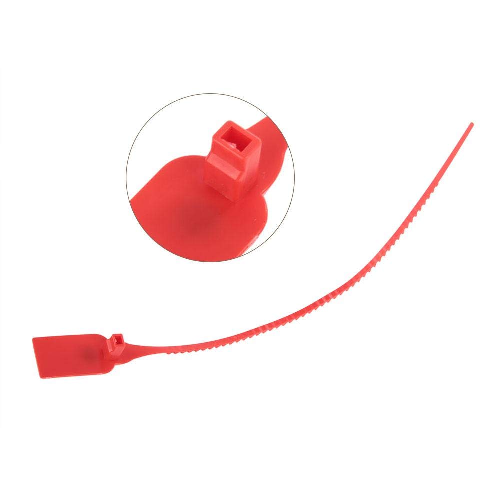 100-Pack Heavy Duty Self-Locking Adjustable Zip Ties - Red & Yellow Plastic Cable Ties for Wire Management, Bundling, Security Seals - Perfect for Home, Office & Industrial Organization