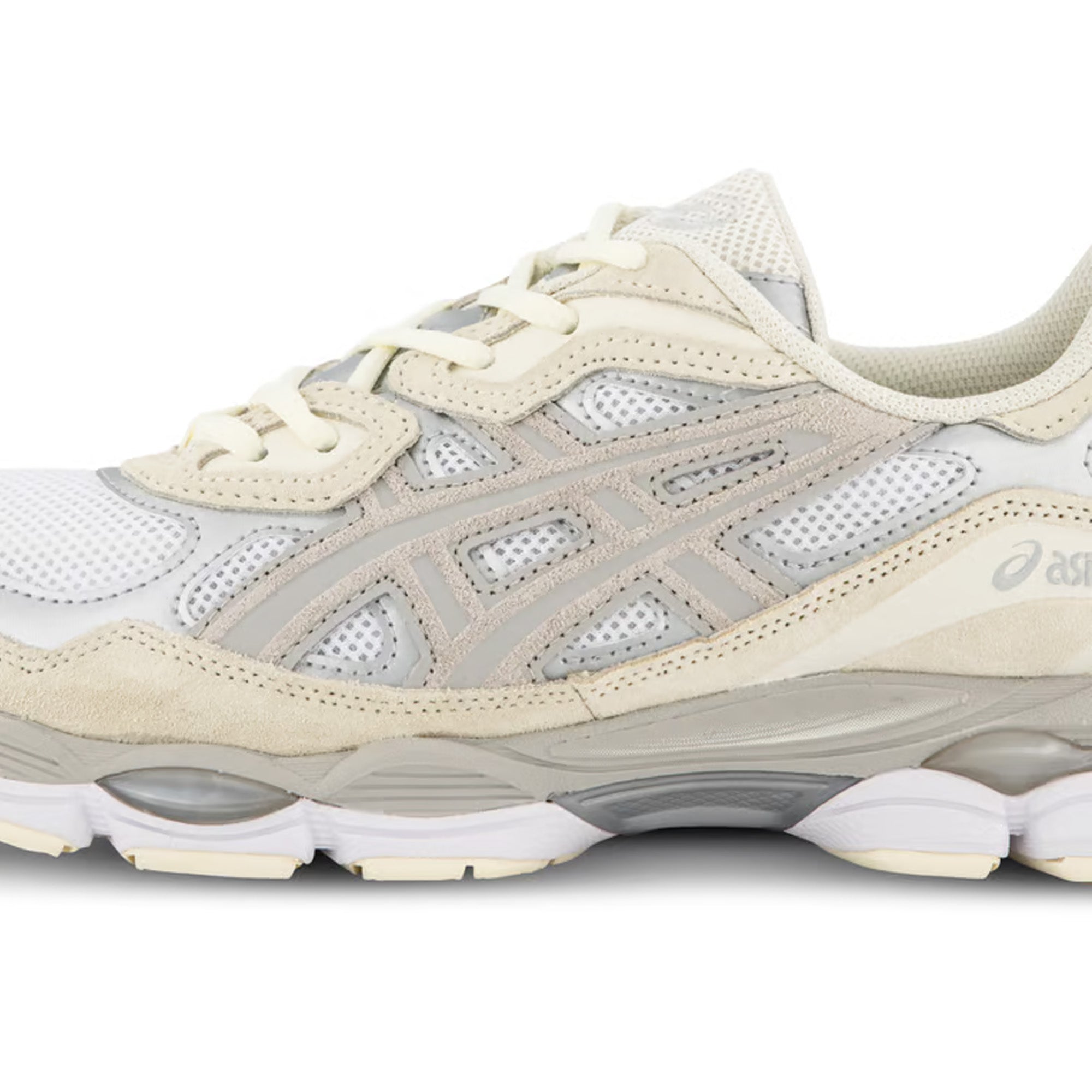 ASICS Gel NYC Running Shoes for Men & Women - White Oyster Grey (2023) | Lightweight Cushioned Sneakers for Jogging, Gym Workouts & Everyday Wear