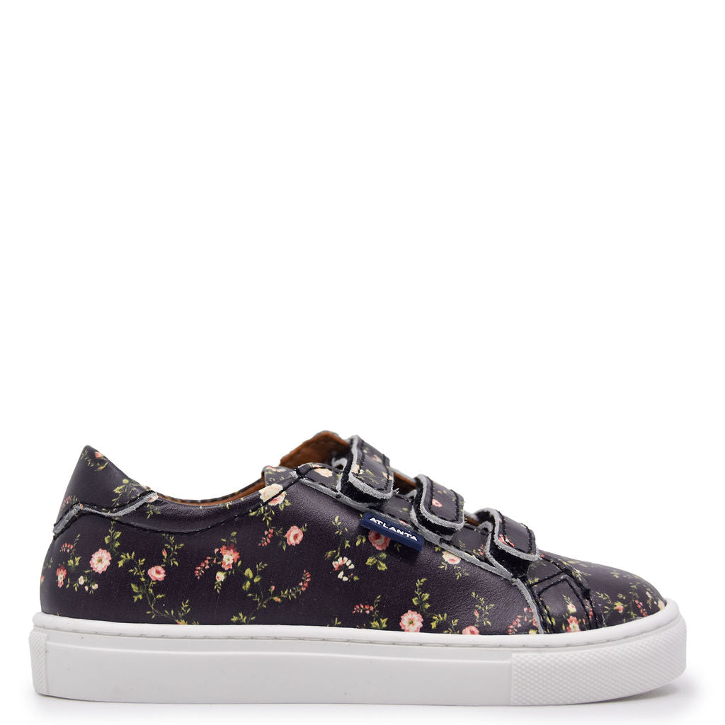 Atlanta Moccasin Slip-On Sneakers for Women - Floral Print Velcro Shoes | Comfortable Casual Walking & Outdoor Activities