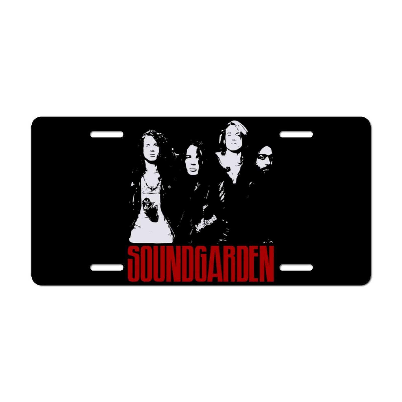 Soundgarden Car Front License Plate - 15x30cm Novelty Decor for Bar & Cafe