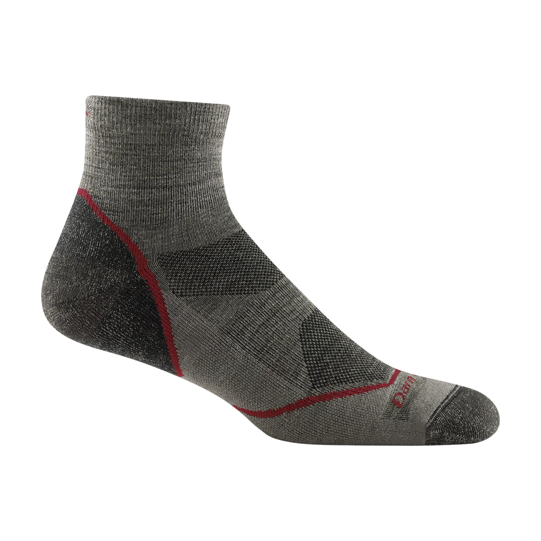 Darn Tough 1991 Light Hiker Quarter Socks - Lightweight Cushioned Hiking Socks for Men | Perfect for Outdoor Adventures & Daily Wear