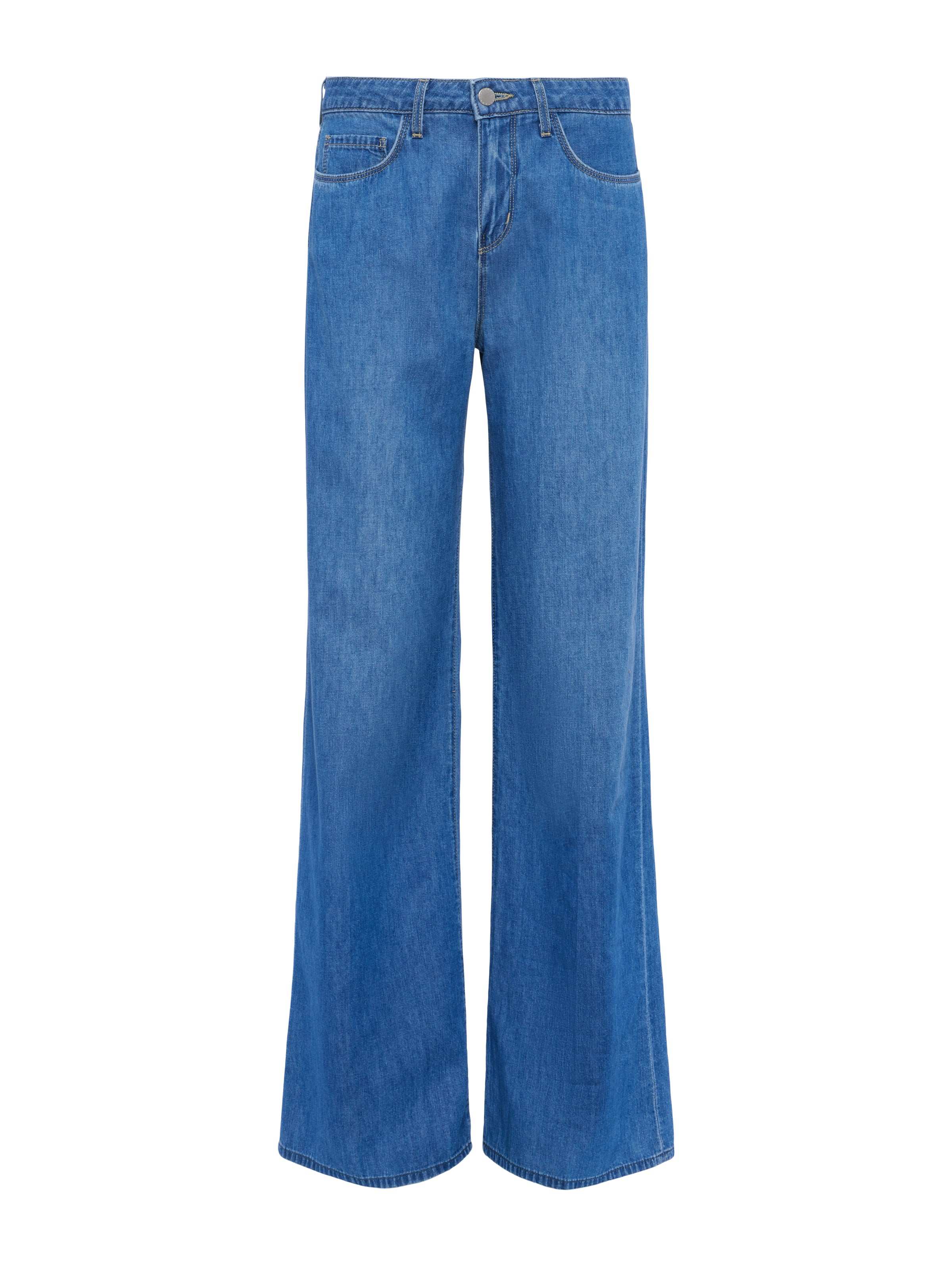 Alicent High Waist Wide Leg Jeans for Women - Comfortable Stretch Denim Pants - Perfect for Casual Wear, Office & Weekend Outings