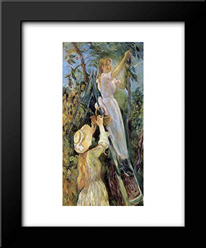 Berthe Morisot The Cherry Picker 20x24 Framed Art Print - Impressionist Wall Decor for Living Room, Bedroom & Office