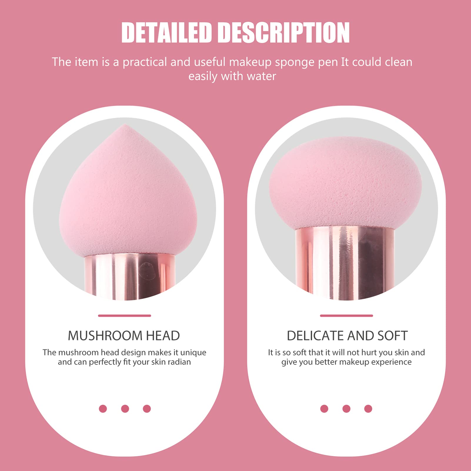 FOMIYES 9-Piece Makeup Sponge Set - Beauty Blender, Mushroom Head Powder Puff & Cosmetic Sponges for Foundation, Concealer & Blending | Travel-Friendly Wet/Dry Makeup Tools for Flawless Face Makeup Application