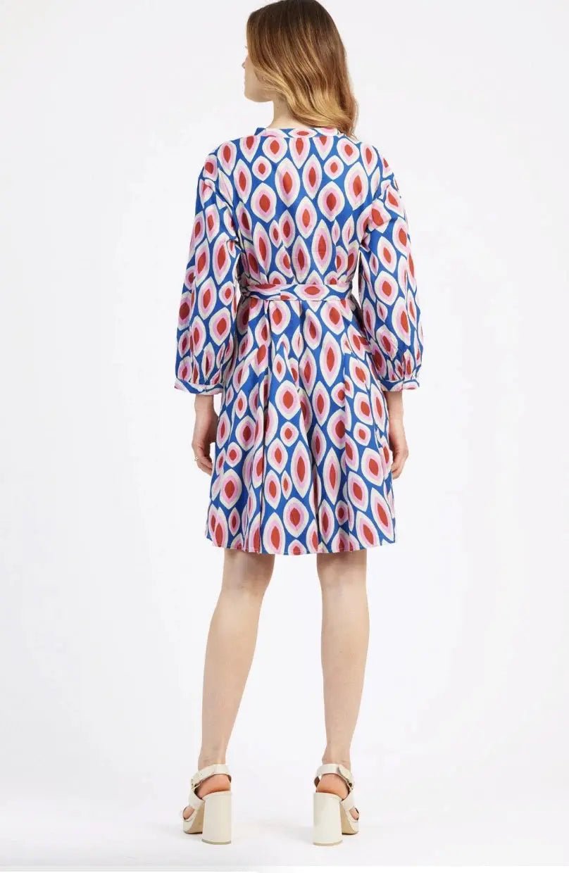 Odreano Printed Flared Short Robe - Women's Lightweight Kimono Style Loungewear for Home, Spa & Beach Cover-Up