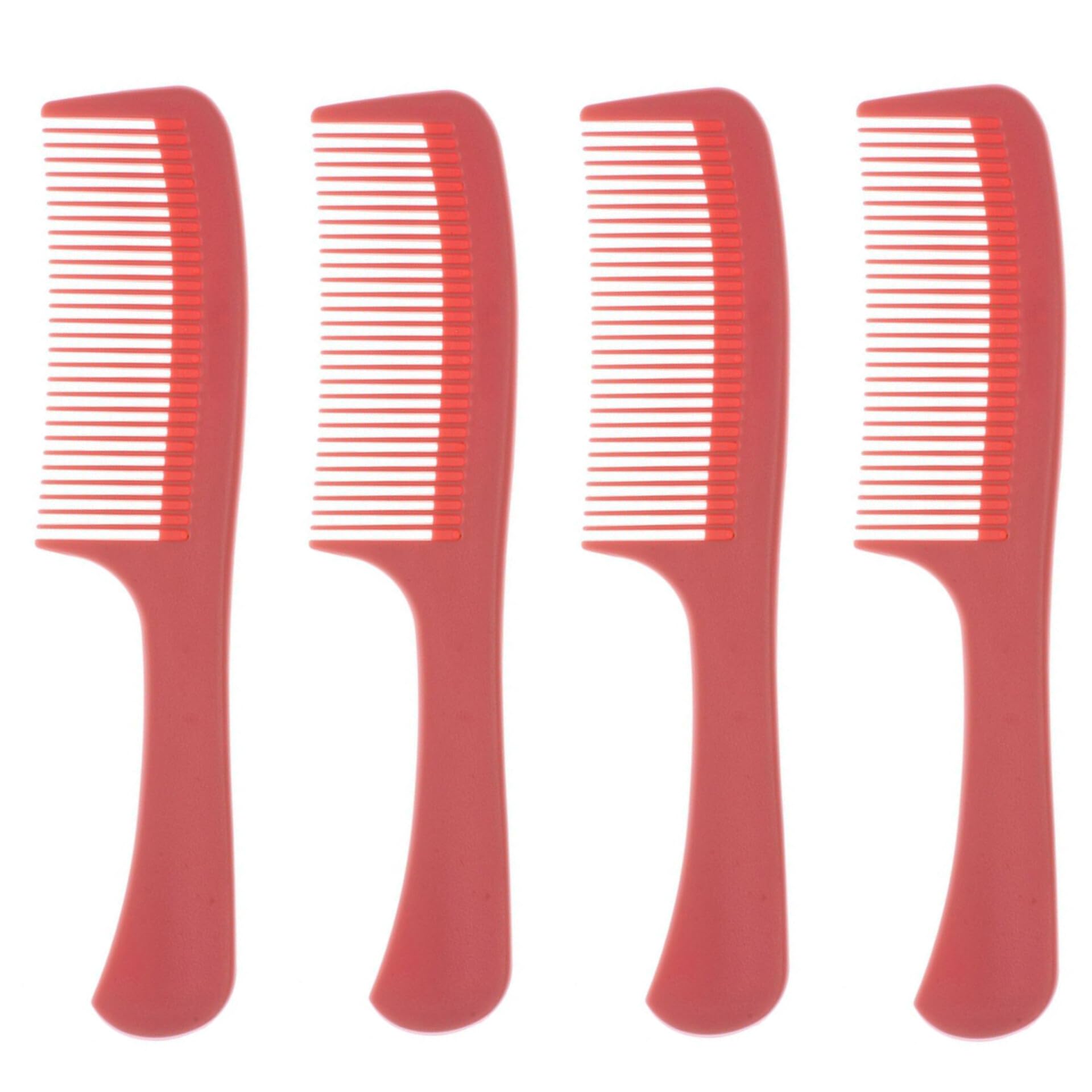 Mini Pocket Comb with Handle for Women - Compact Travel Hairbrush (Pack of 4) - Perfect for Purse, Travel, Gym & On-the-Go Styling