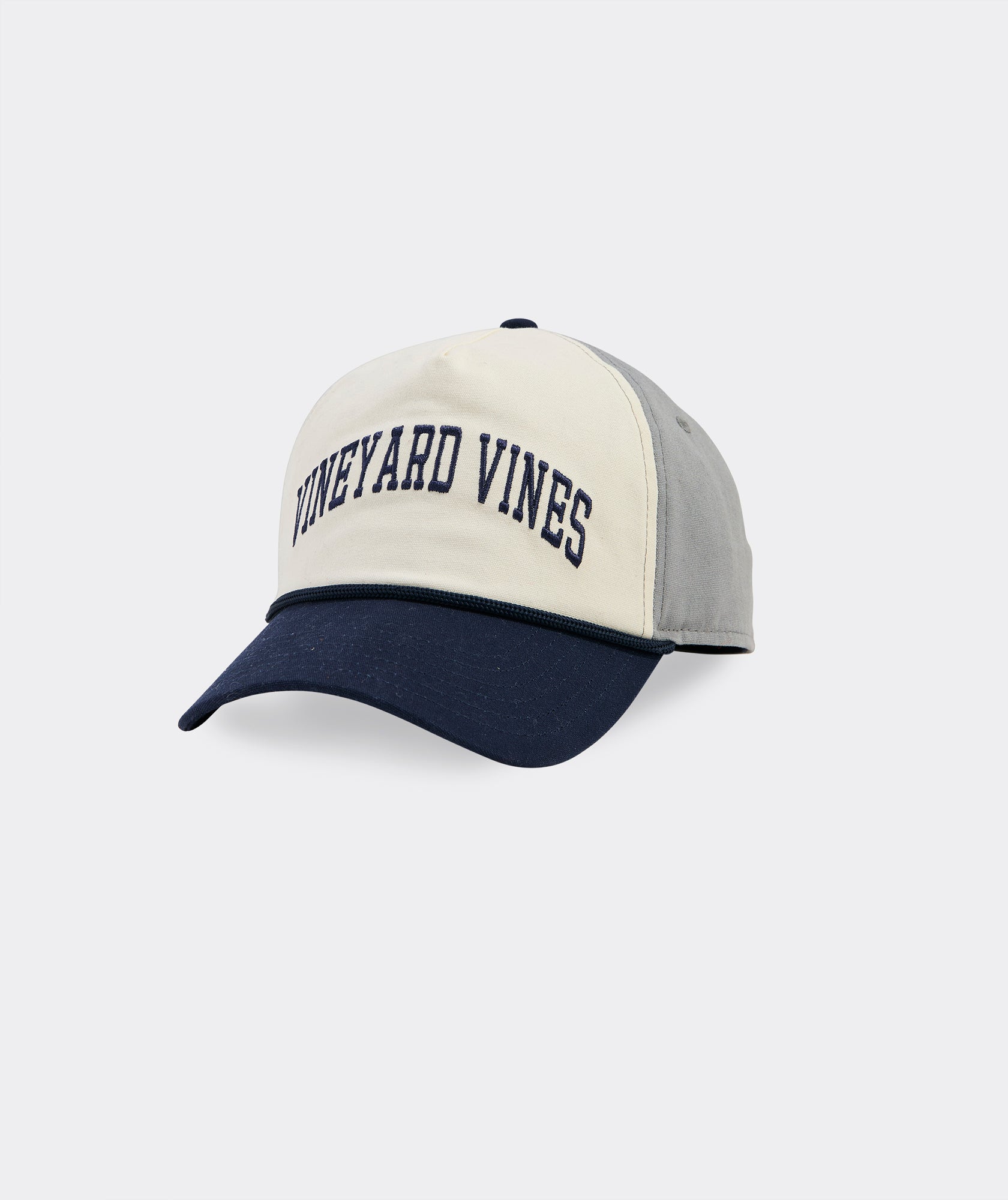 Vineyard Vines Embroidered Text Logo 5-Panel Snapback Hat for Men & Women - Casual Summer Beach Hat for Outdoor Activities, Fishing, and Sports