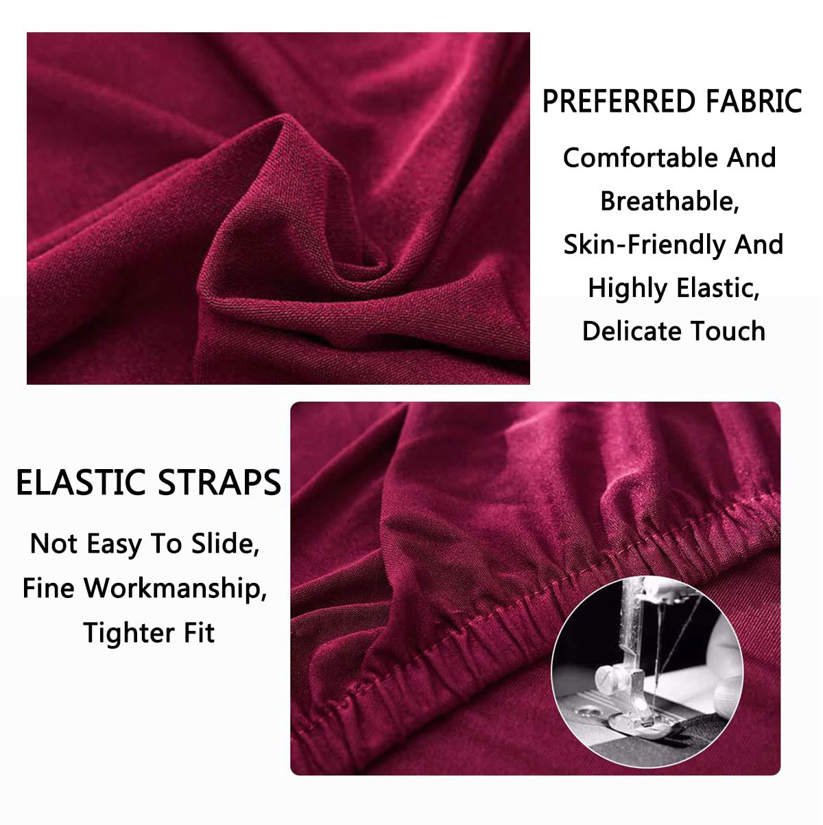 L-Shaped Sectional Sofa Cover - Soft Stretchable 2-Piece Slipcover, Non-Slip & Dust-Proof, Easy Installation for 3+4 Seater Couches (Fuchsia) - Perfect for Living Room, Family Room & Home Theater Furniture Protection