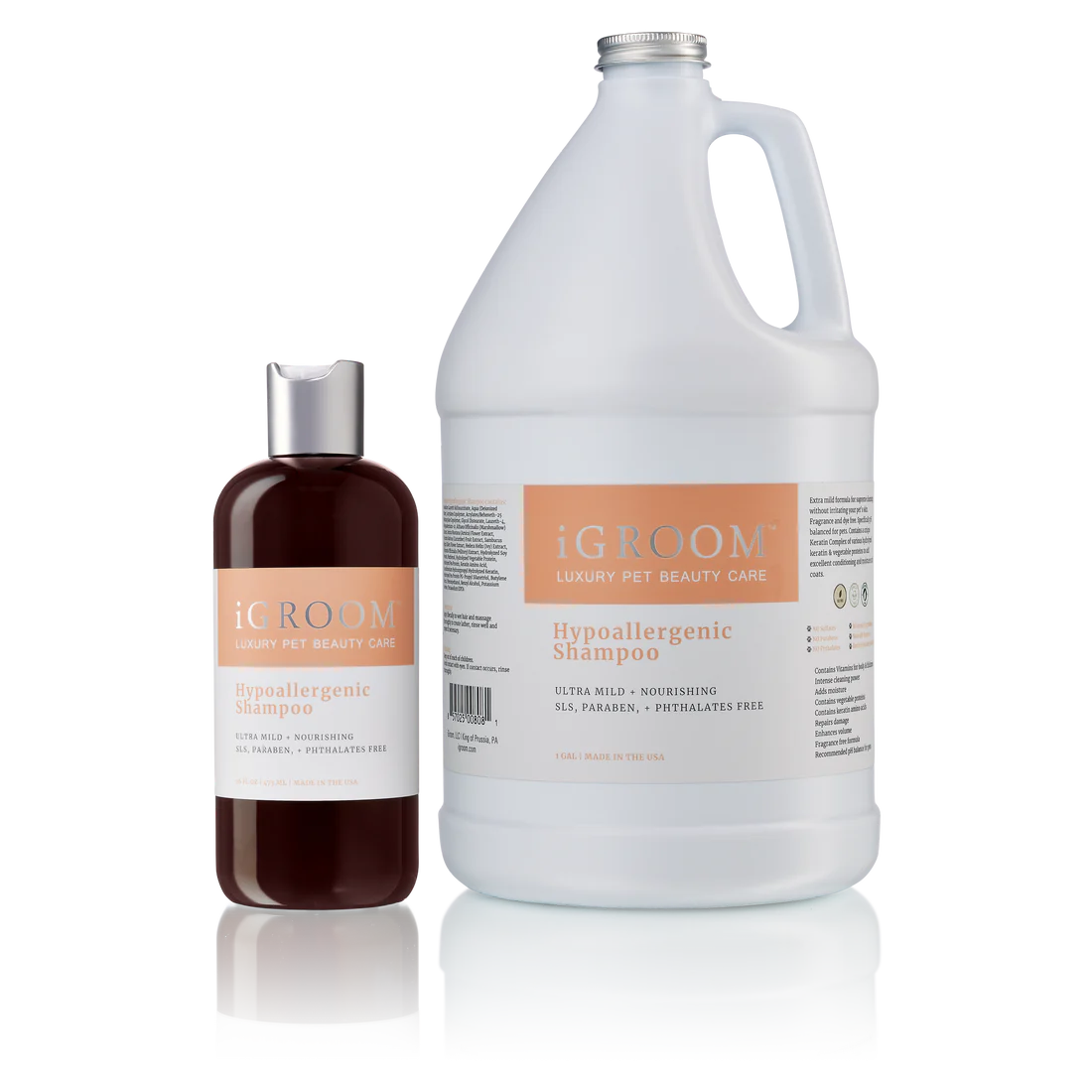 iGROOM Hypoallergenic Dog Shampoo for Sensitive Skin - Gentle Pet Wash with Natural Ingredients (16oz & 32oz) - Perfect for Bathing, Grooming & Allergy Relief at Home