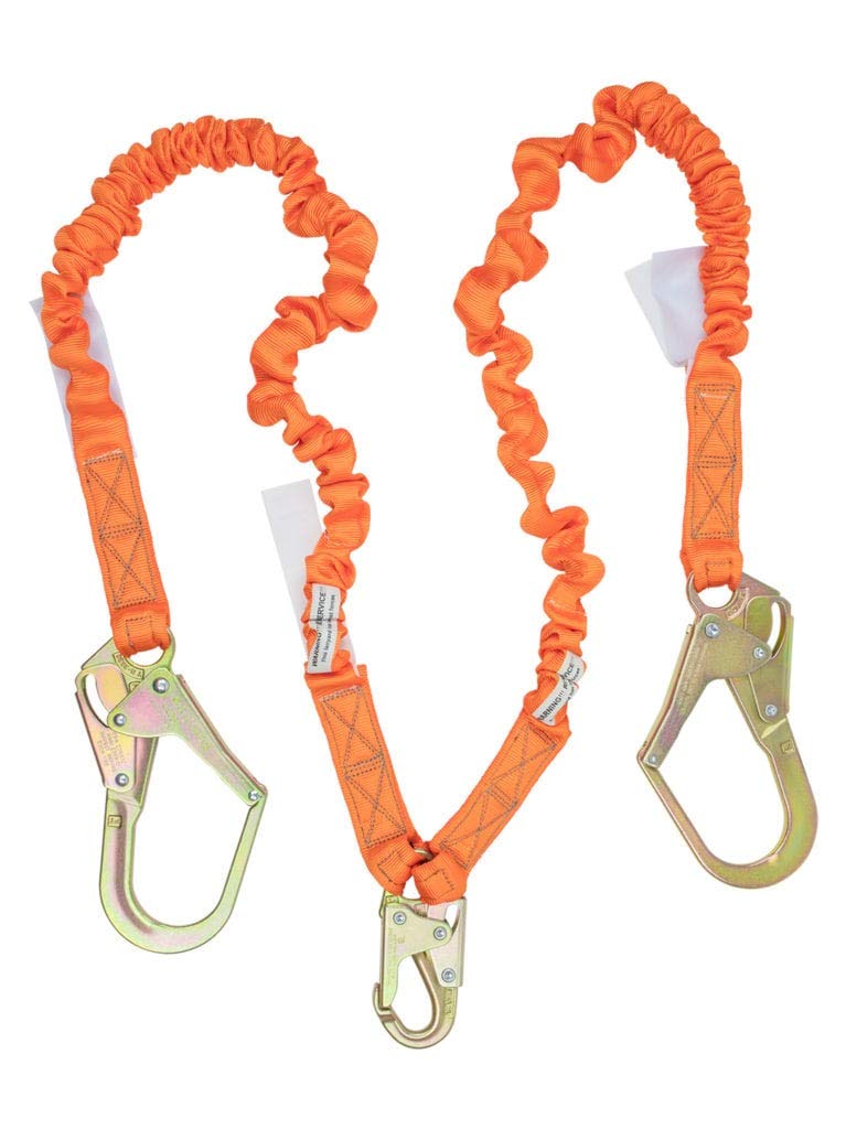 Warthog Pass Through Safety Harness Fall Protection Kit - 6ft Double Leg Shock Absorbing Lanyard with D-Ring Extender - OSHA Compliant for Construction, Roofing & Industrial Work