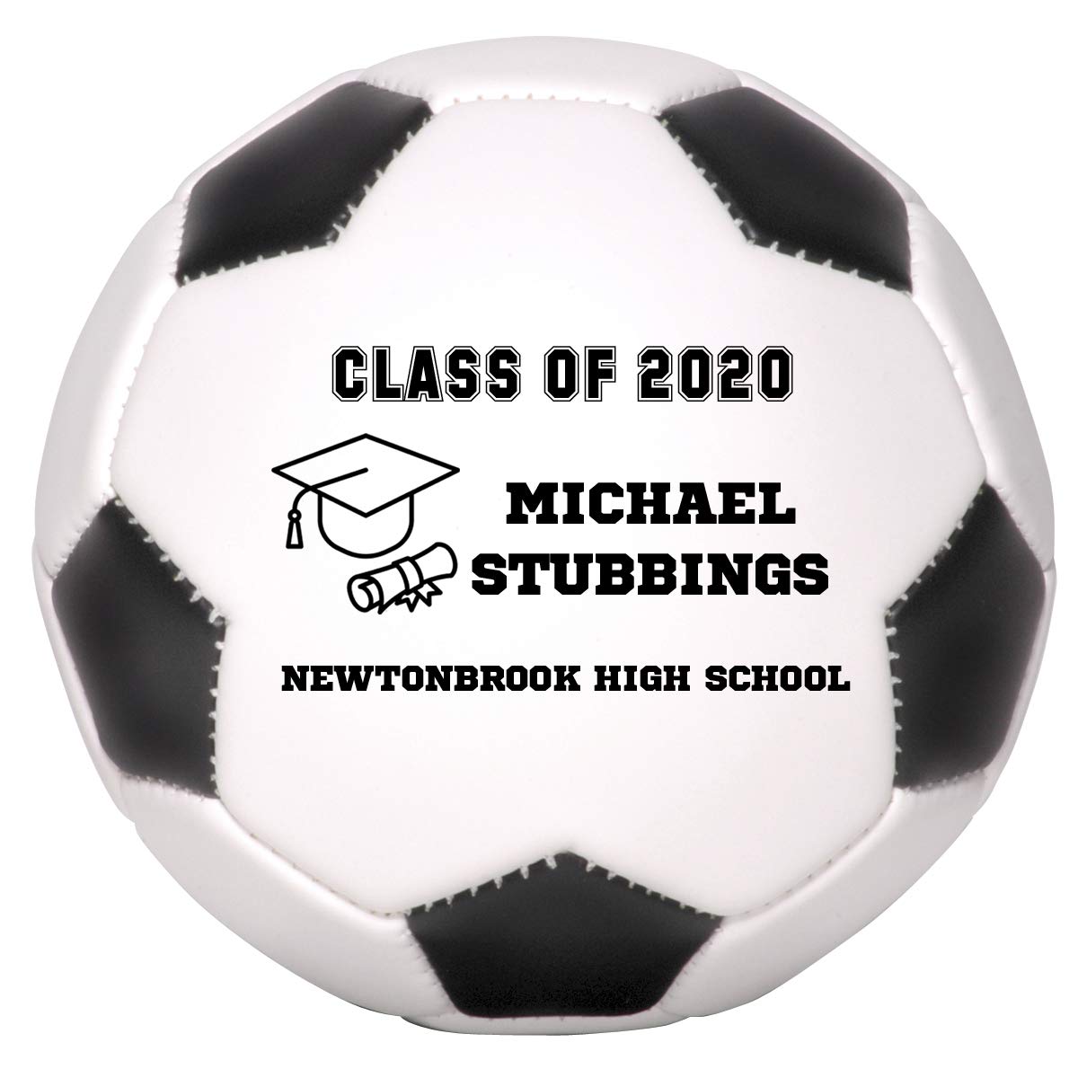 Custom Personalized 2025 Graduation Soccer Ball Gift - Perfect for Class of 2025 Students - Unique Graduation Present for Boys & Girls - Great for Senior Year Celebrations, Team Parties & Memory Keepsakes
